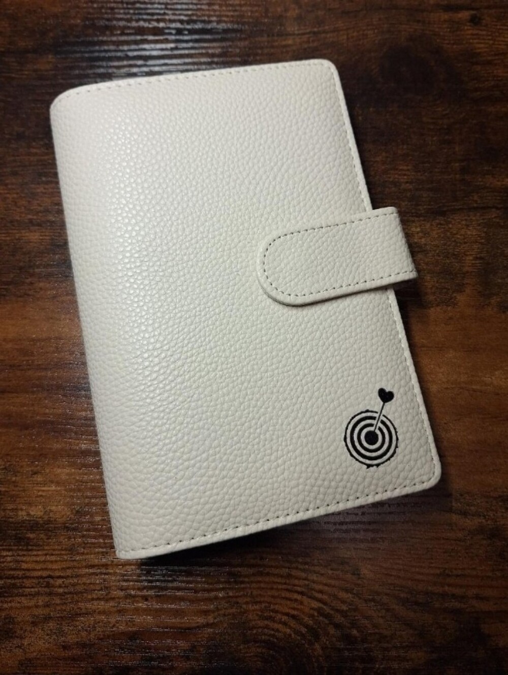 Cream A6 Cash Wallet with Black Rings, Navy Cash Wallet, A6 Budget Binder